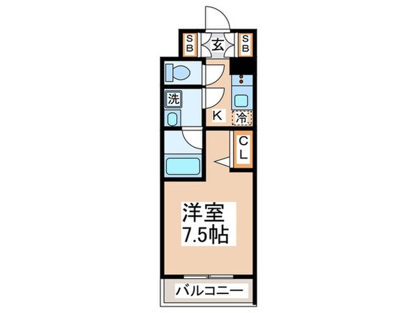 Gran　Bridge　Dempoの物件間取画像